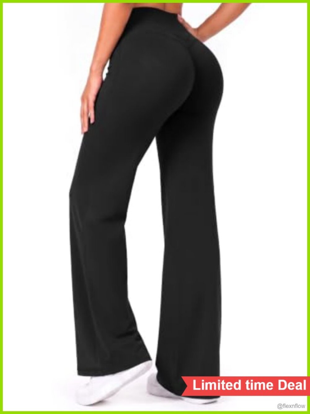 High Waist Wide Leg Yoga Pants Straight Leg Workout Leggings